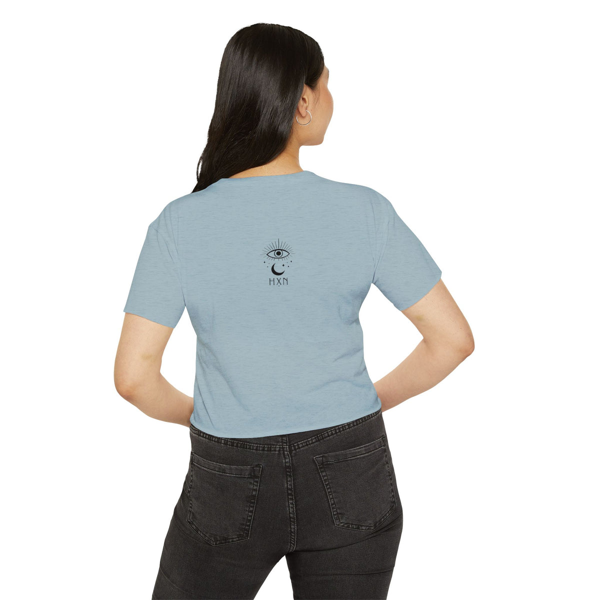 Corporate Dropout gothic festival crop top by Hexa Noir