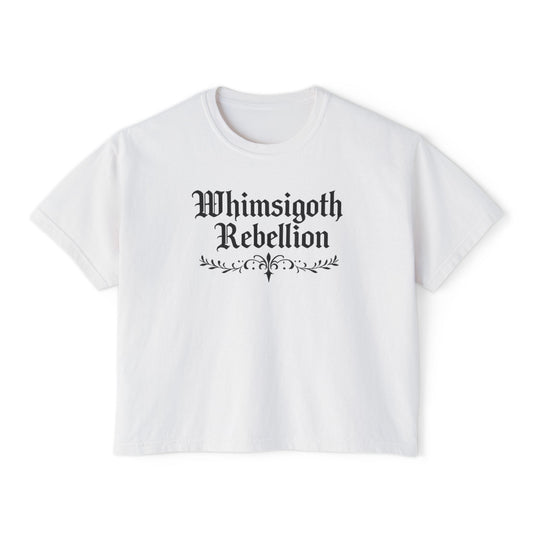 Whimsigoth Rebellion Boxy Tee — “Too Magical to Conform, Too Real to Ignore” Gothic Graphic Shirt