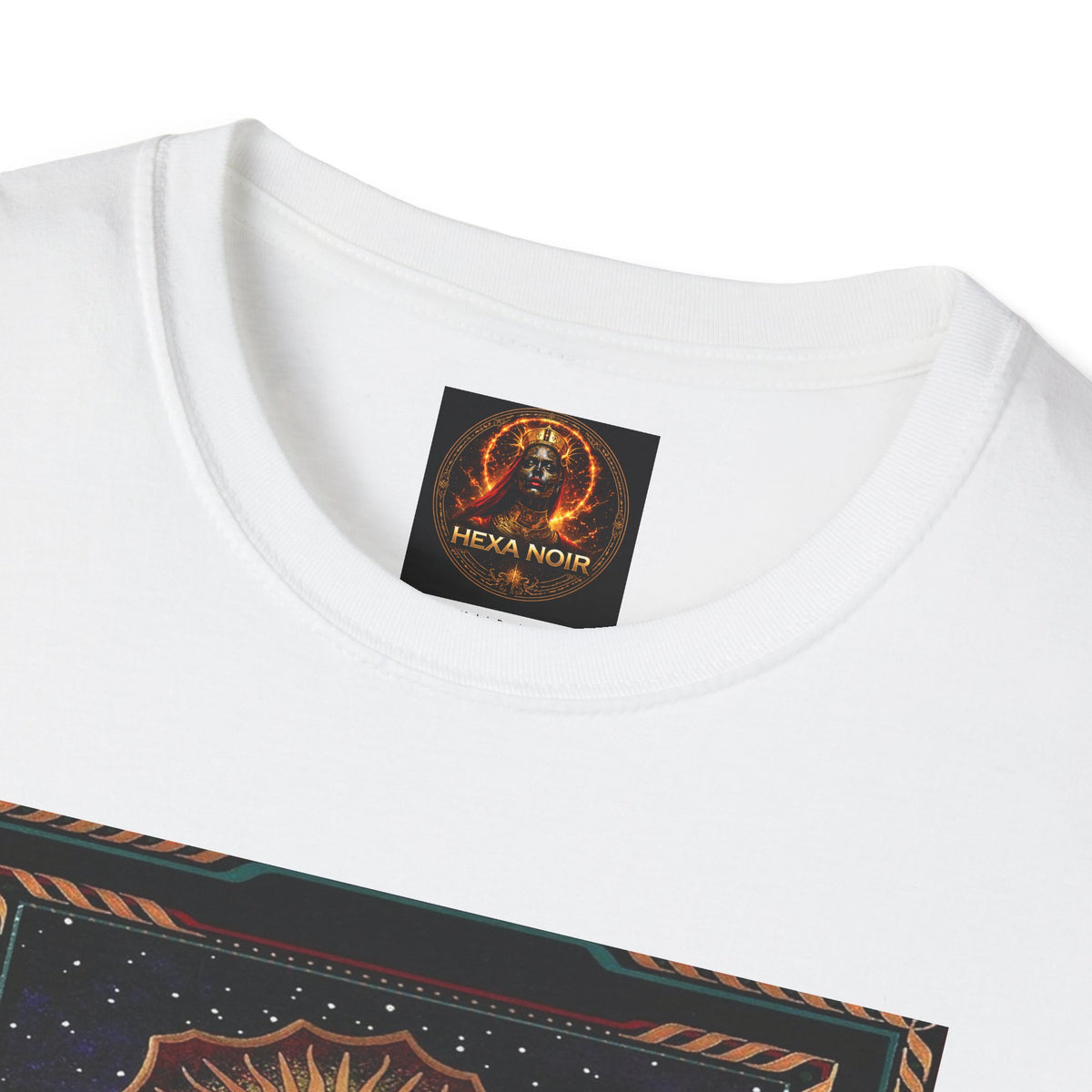 Día de los Muertos skeleton Virgin softstyle unisex tee by Hexa Noir