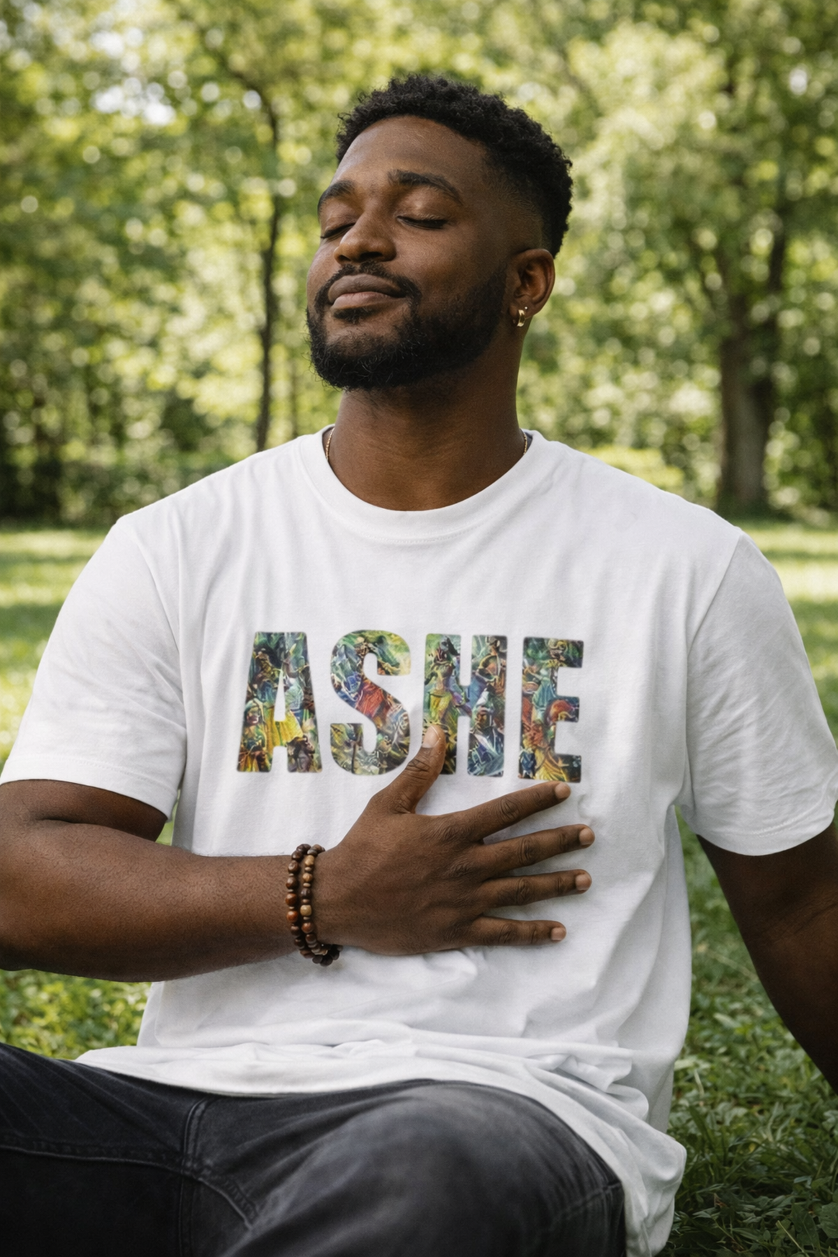 ASHE Power streetwear graphic tee by Hexa Noir
