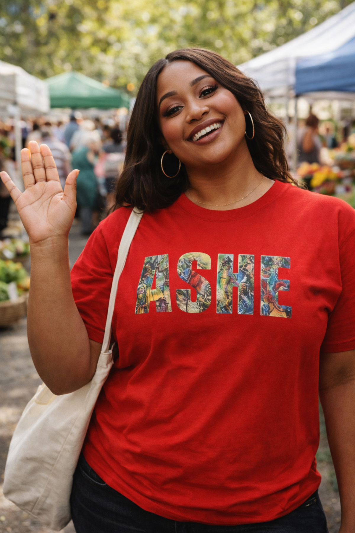 ASHE Power streetwear graphic tee by Hexa Noir