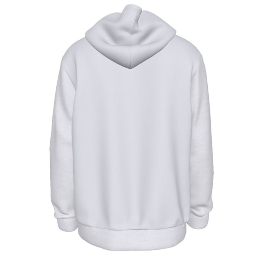 Nightmare Crew white fleece-lined hoodie by Hexa Noir