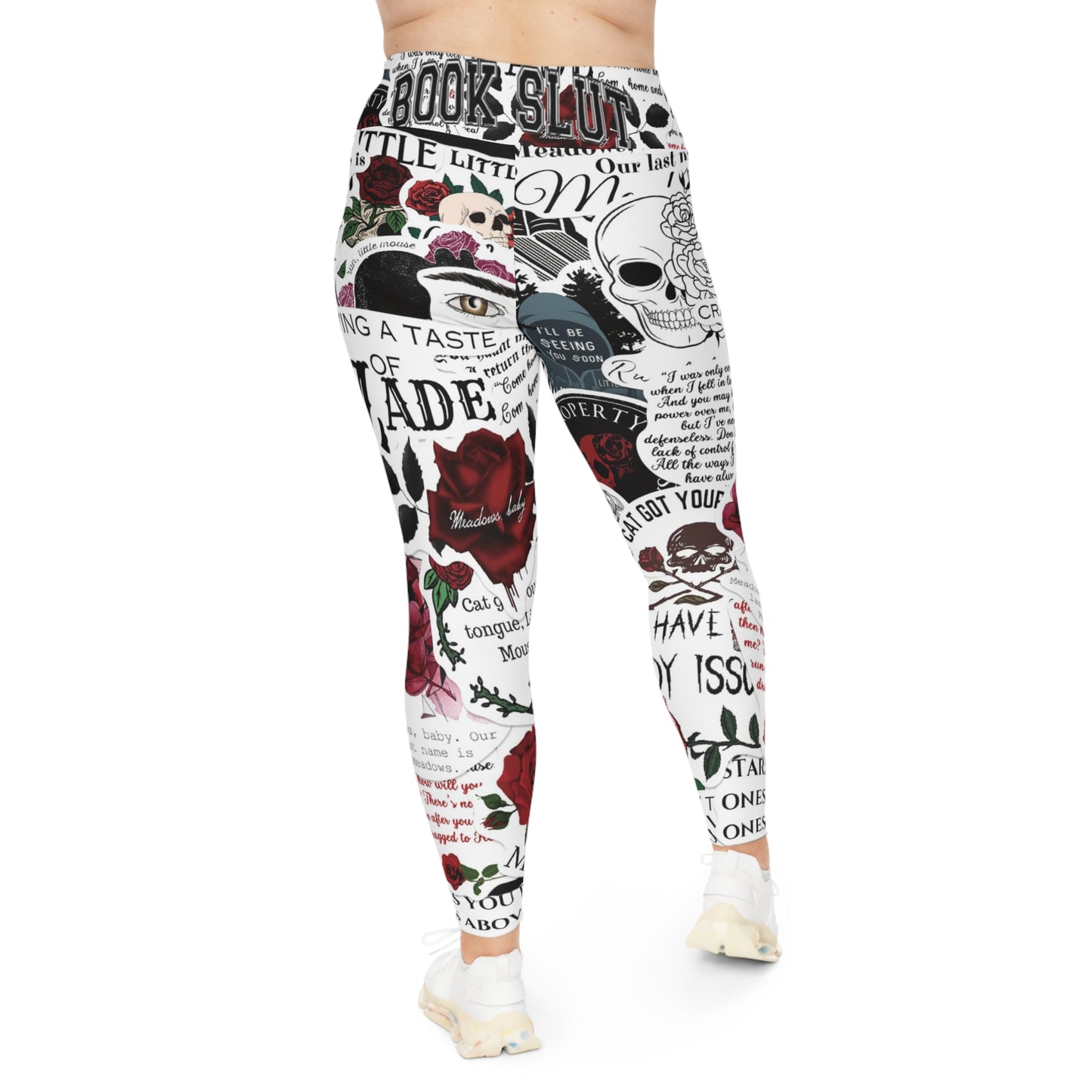 Dark Romance Collage Leggings | Bookish Goth Aesthetic | Reader Girl Outfit | Booktok Inspired