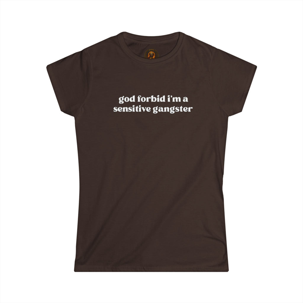Sensitive Gangster Women's Sarcastic Graphic Tee
