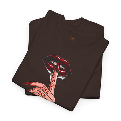 SILENCE. Statement Tee | Gothic Streetwear Shirt | Unisex Dark Aesthetic | Hexa Noir Graphic Tee