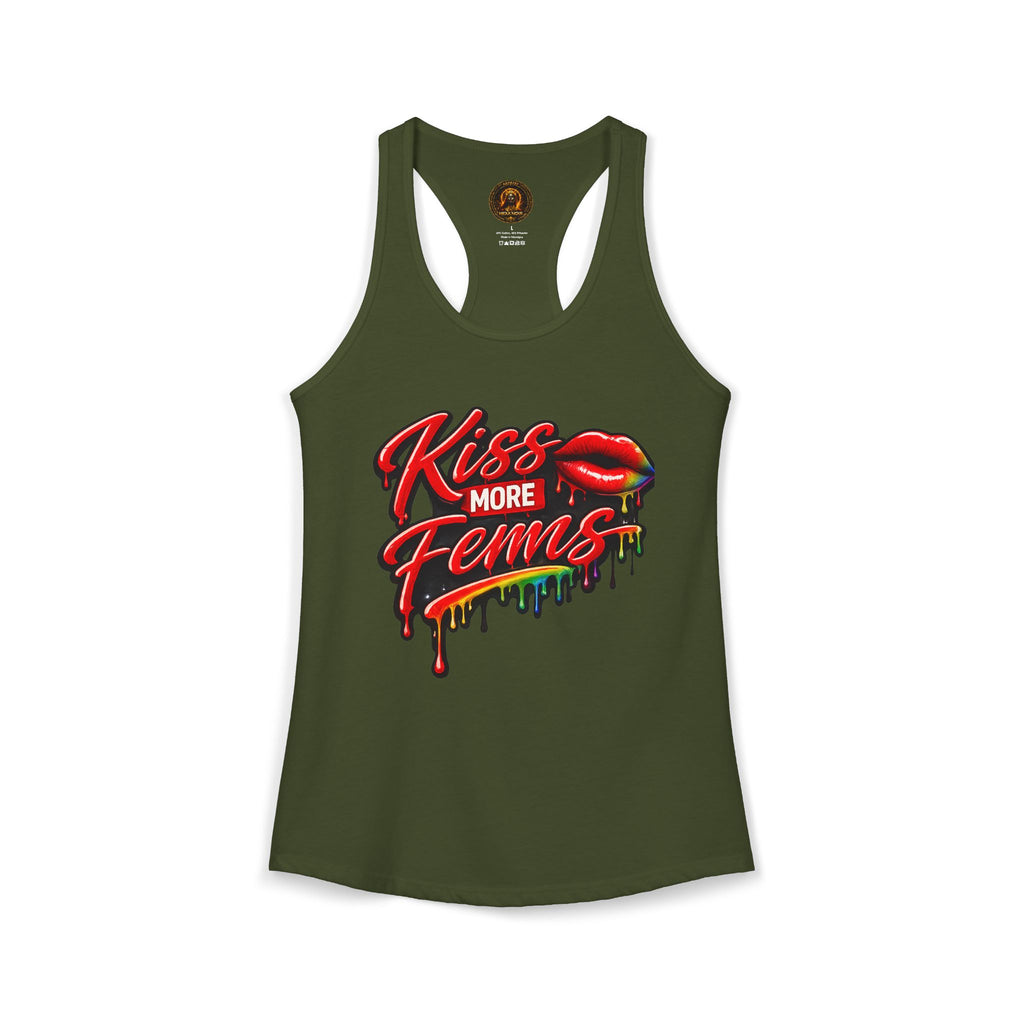 Kiss More Fems Pride Racerback Tank| Hexa Noir Pride '26 Collection