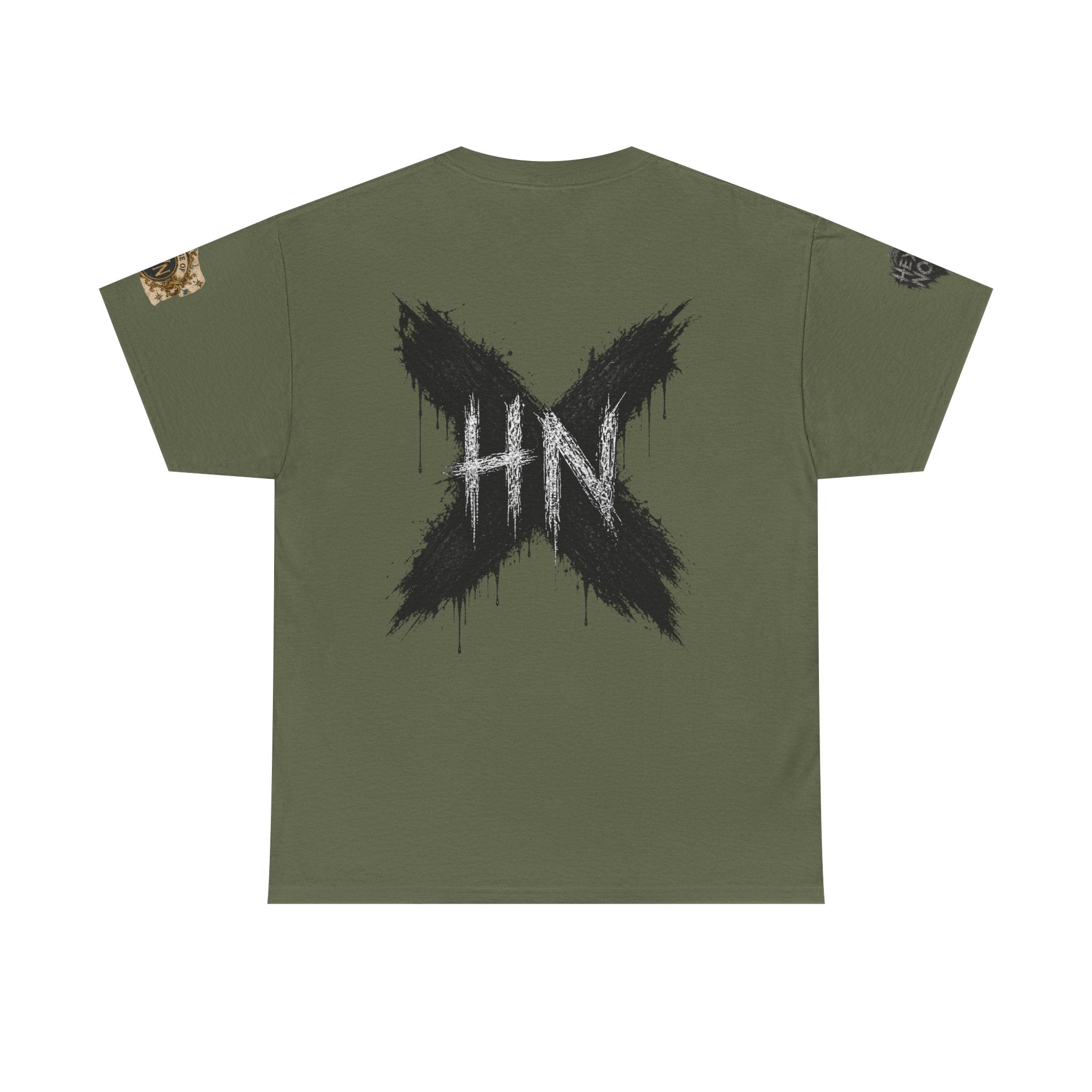 Thick & Thriving Graphic Tee — Bold Gothic Lettering with Distressed X Back