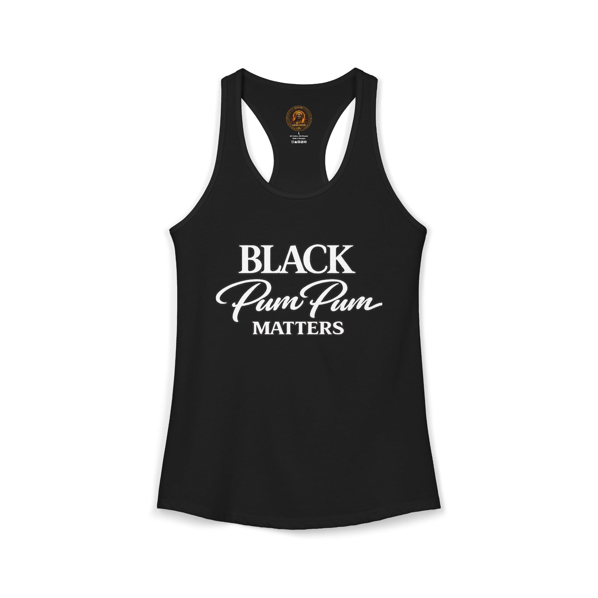 House of H/N Tank  BLACK PUM PUM MATTERS