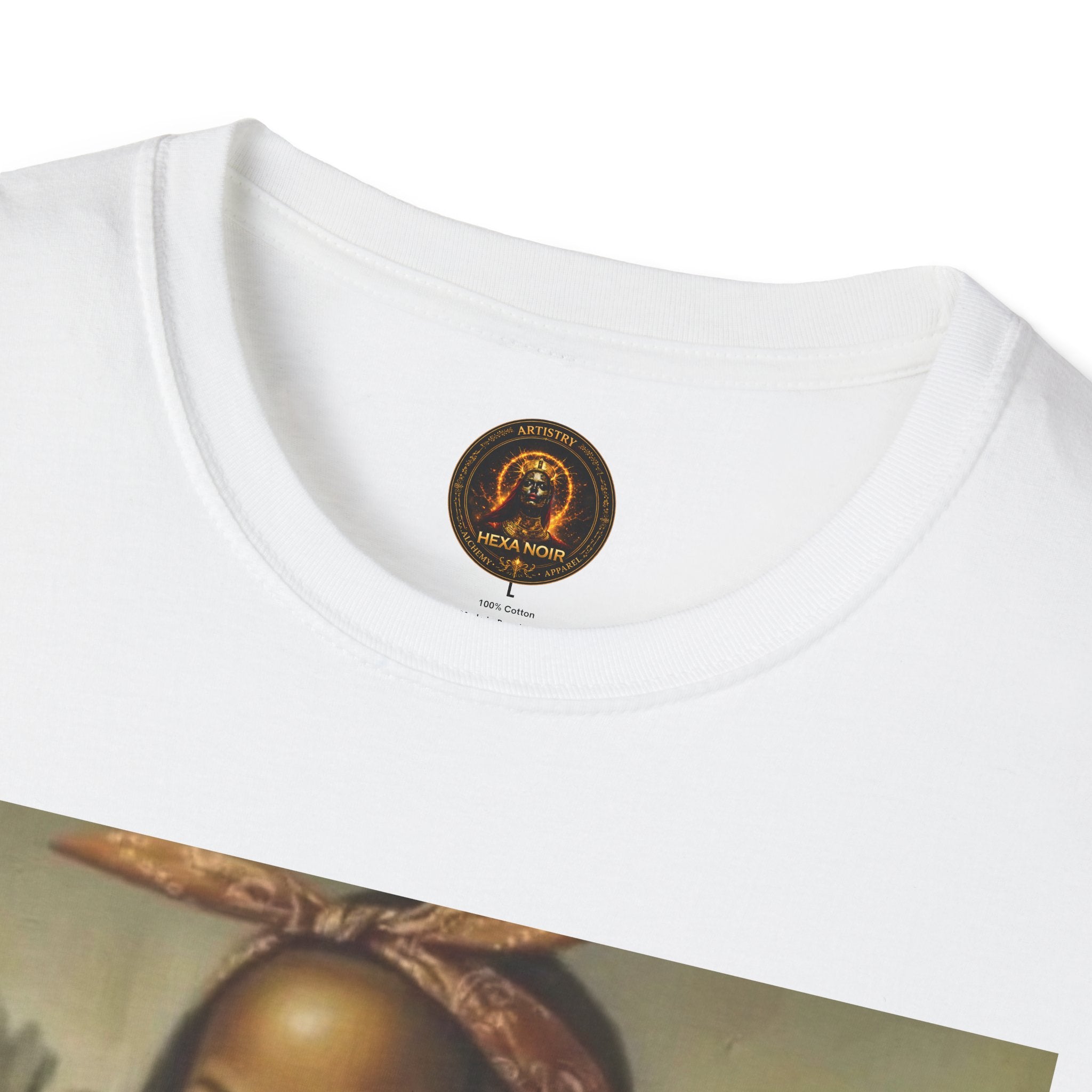 Mona Lisa Sipping Tea Unisex Graphic Tee — Vintage Renaissance Art