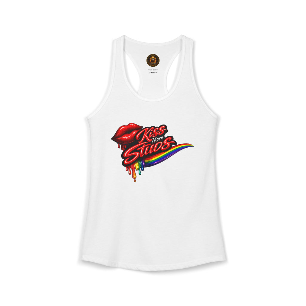 Kiss More Studs Racerback Tank  | Hexa Noir Pride '26