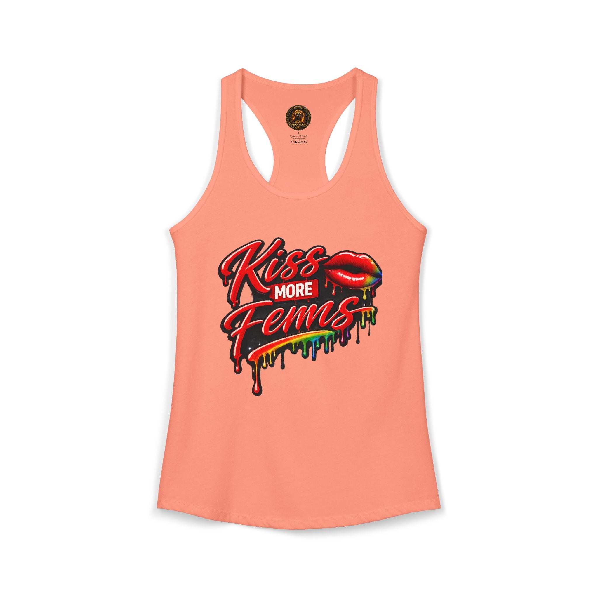 Kiss More Fems Pride Racerback Tank| Hexa Noir Pride '26 Collection