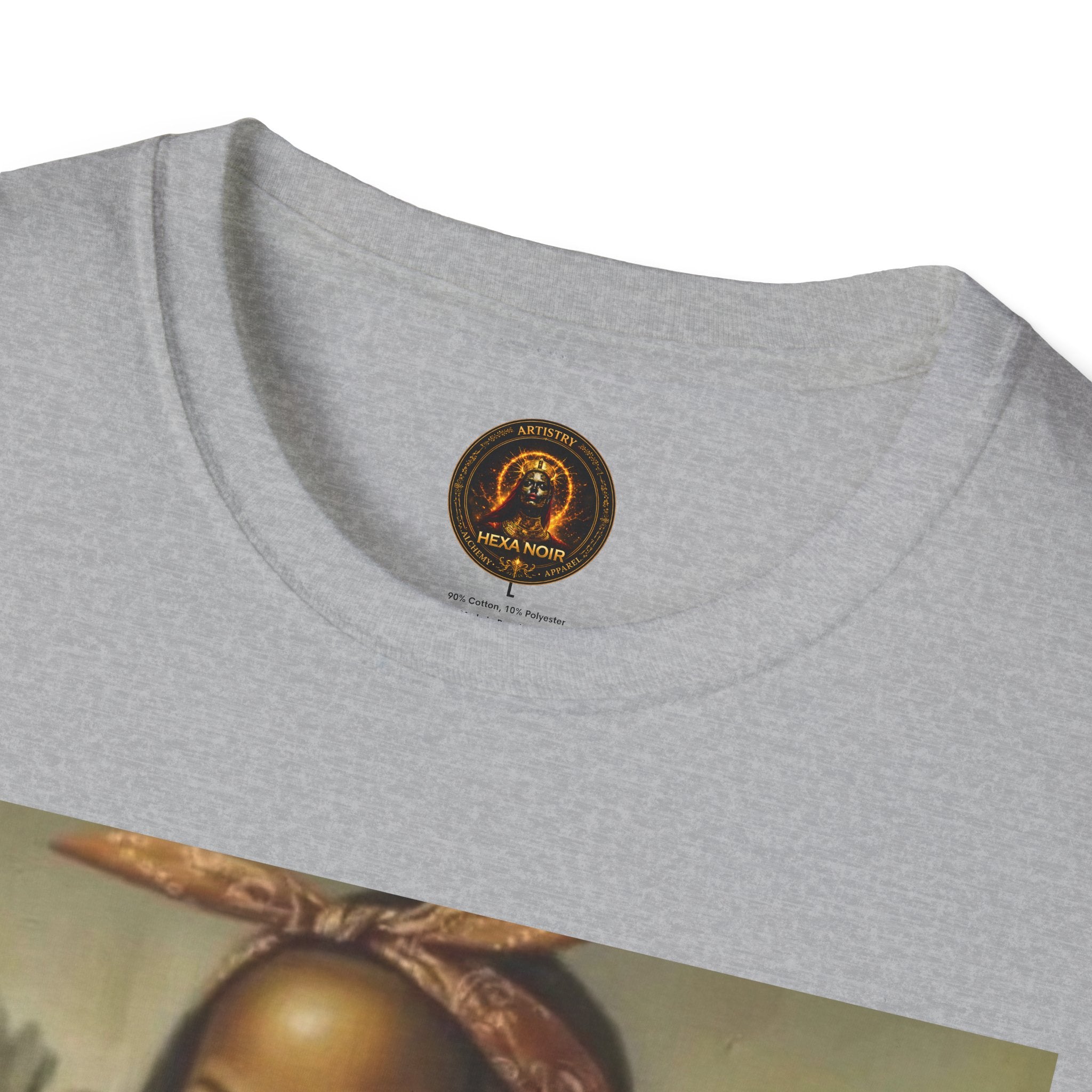 Mona Lisa Sipping Tea Unisex Graphic Tee — Vintage Renaissance Art