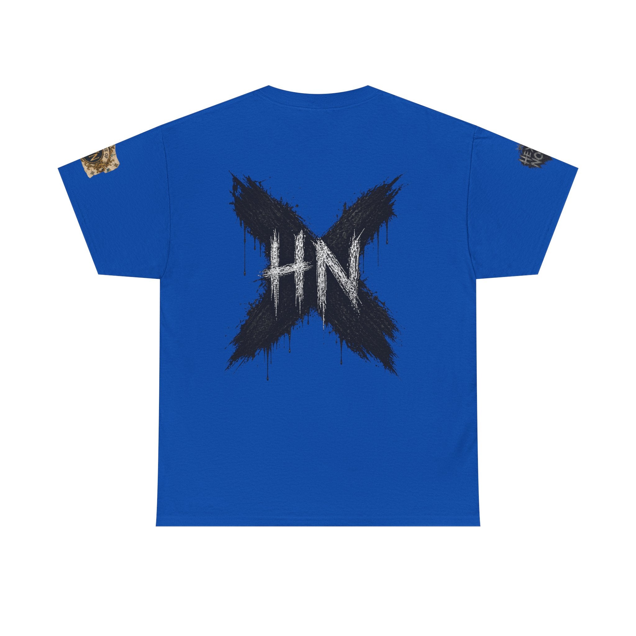 Thick & Thriving Graphic Tee — Bold Gothic Lettering with Distressed X Back