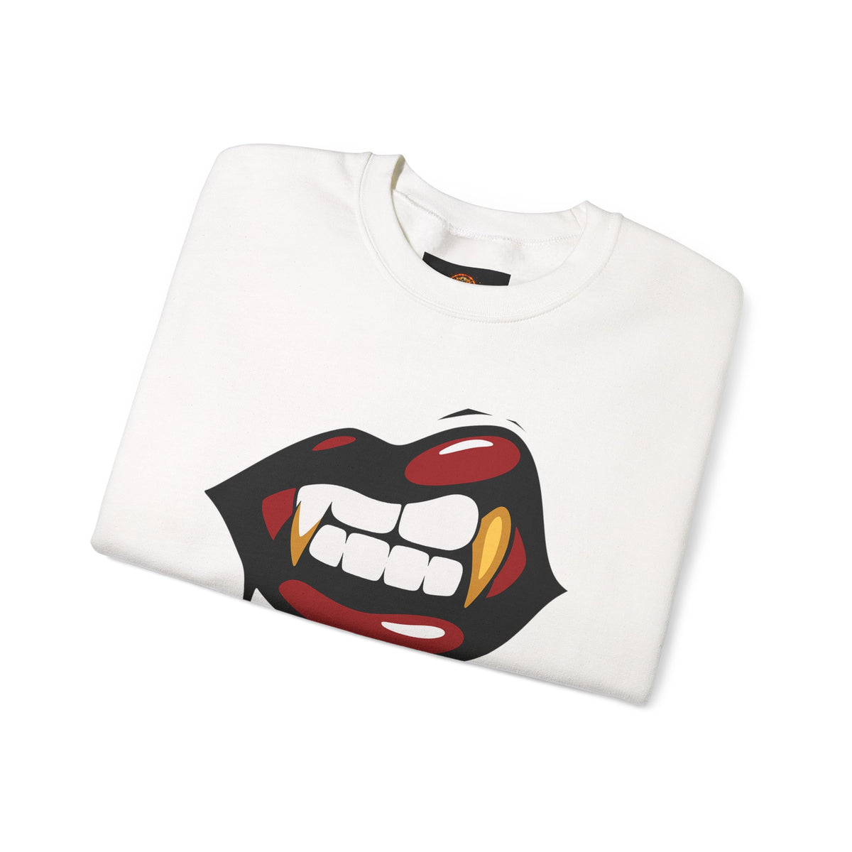 Vampire Bite Crewneck Sweatshirt | Gothic Streetwear | Dark Feminine Fashion | Edgy Alt Style |