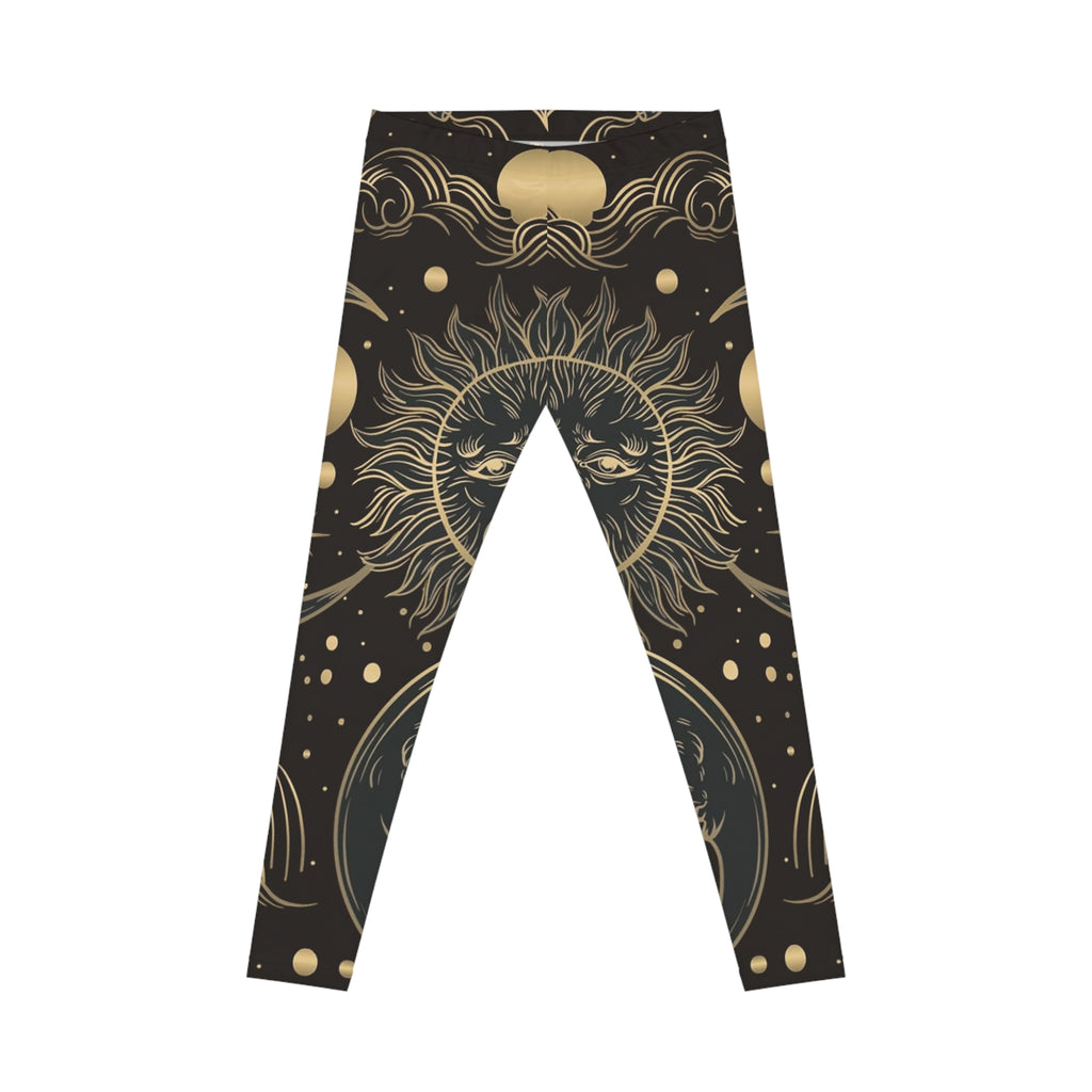 Celestial Noir Sun & Moon Leggings