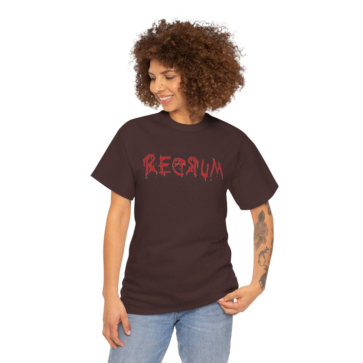 REDRUM' Design, Spooky T-Shirt, Halloween Apparel, Horror Movie Fan Gift, Unique Graphic Tee