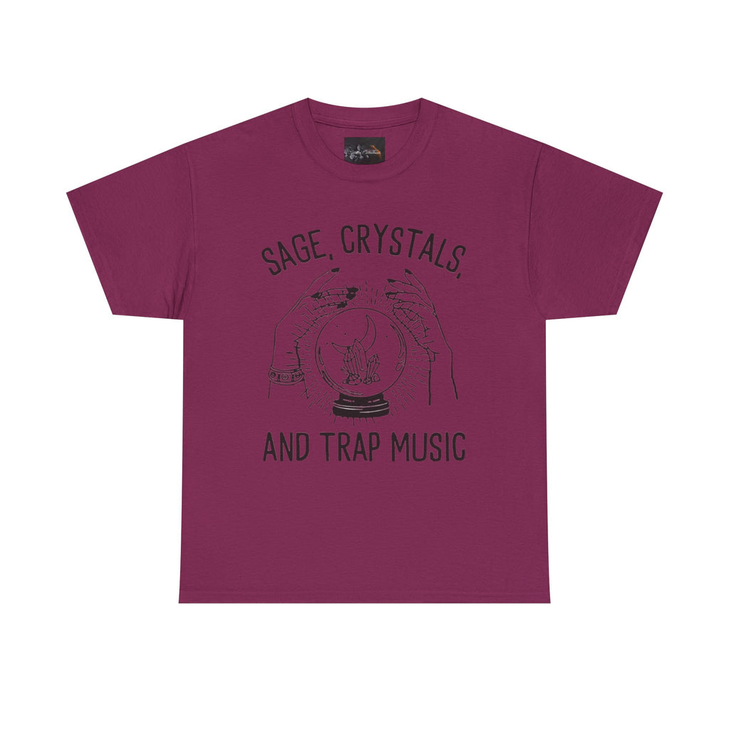 Salvia, Cristalli e Trap Music, Abbigliamento casual, Regalo per amanti della musica, Maglietta spirituale