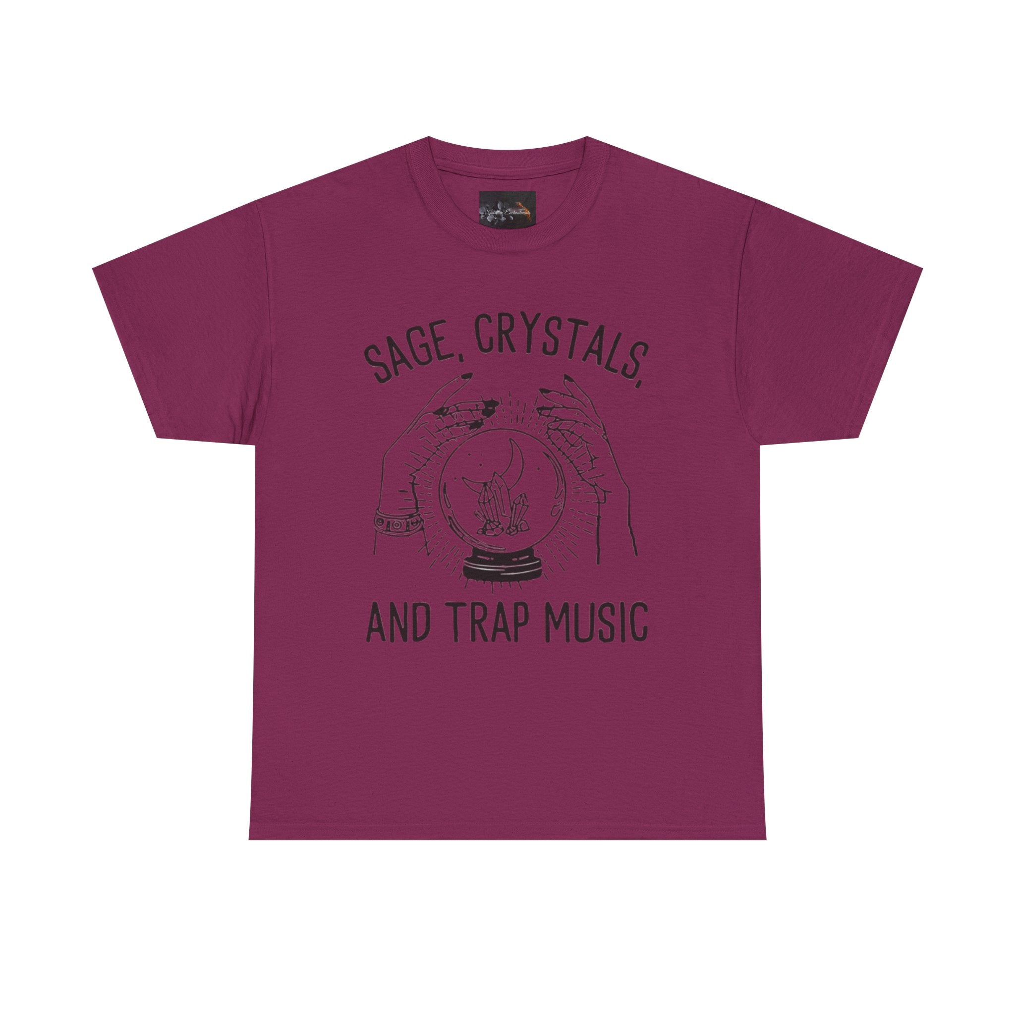 Salvia, Cristalli e Trap Music, Abbigliamento casual, Regalo per amanti della musica, Maglietta spirituale