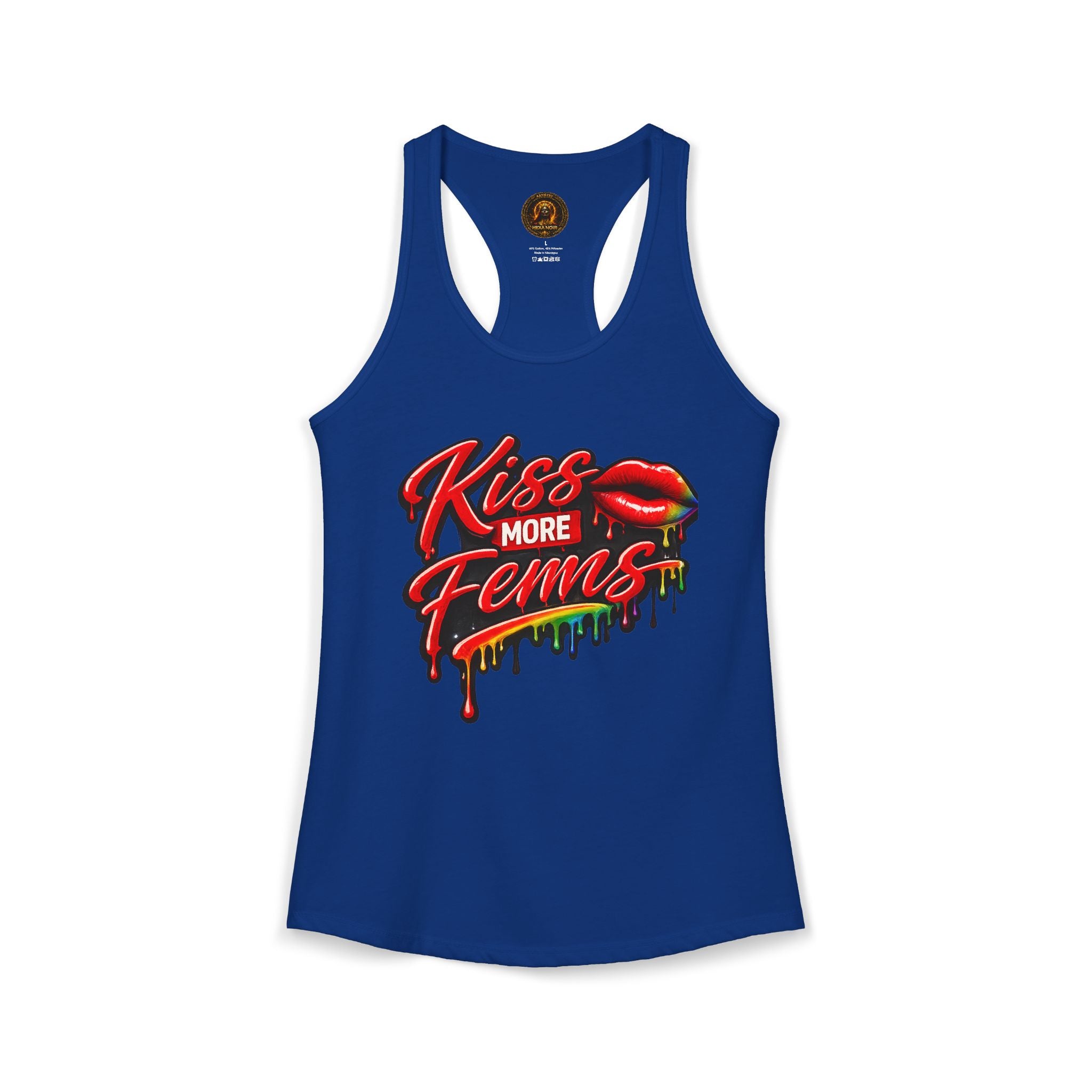 Kiss More Fems Pride Racerback Tank| Hexa Noir Pride '26 Collection