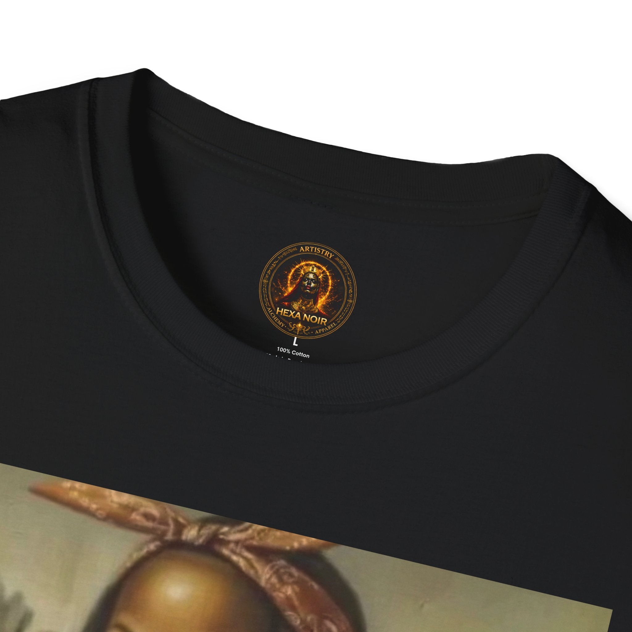 Mona Lisa Sipping Tea Unisex Graphic Tee — Vintage Renaissance Art