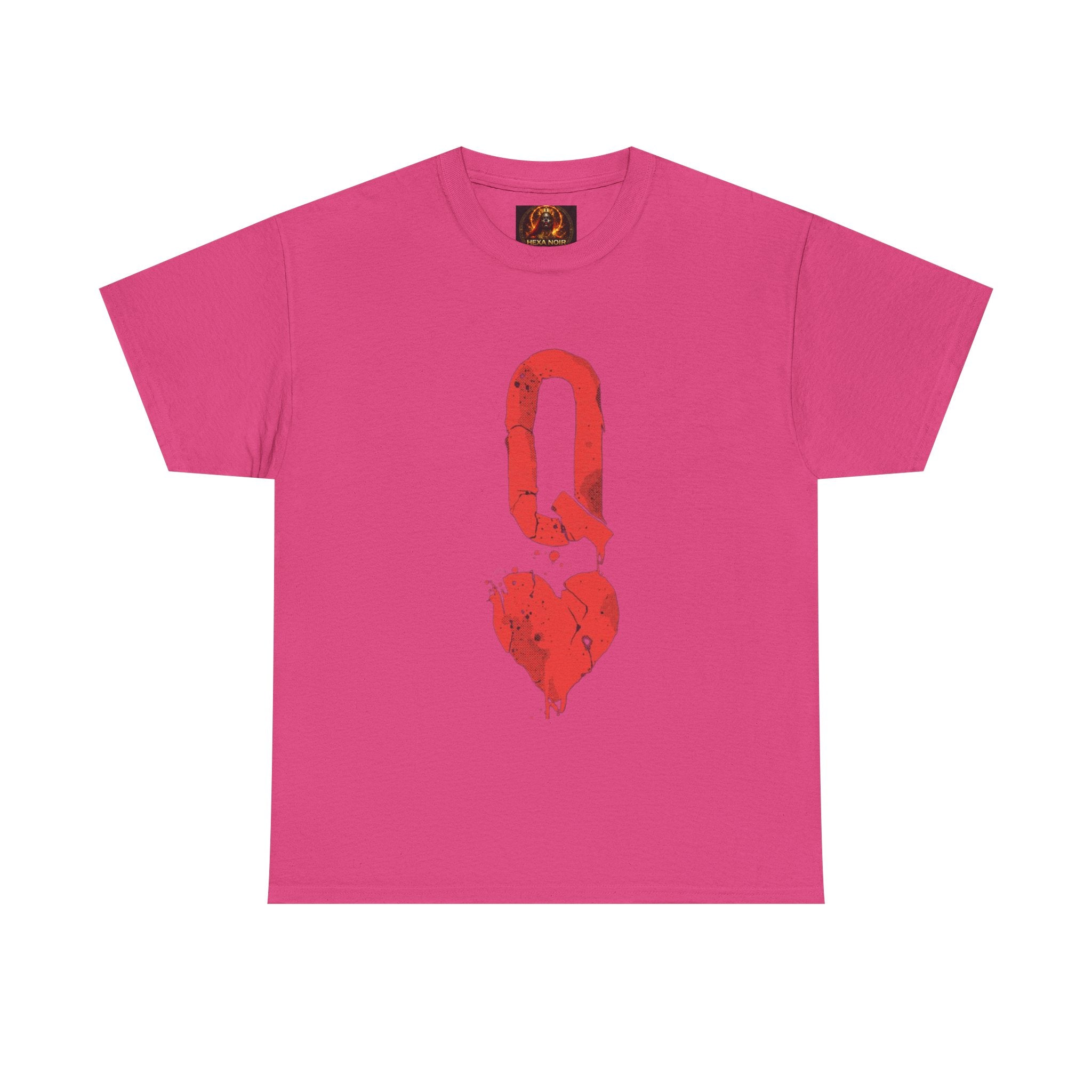 Queen of Hearts Unisex Graphic Tee — Romantic Playing Card Design