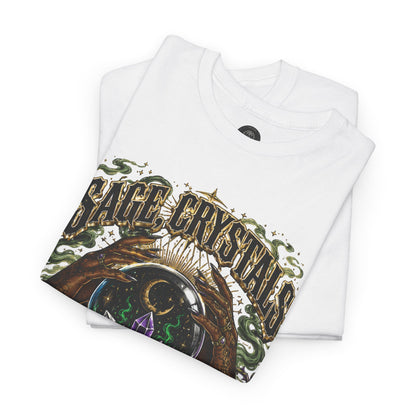 Sage, Crystals, and Trap Music, Casual Wear, Gift for Music Lovers, Spiritual Tee