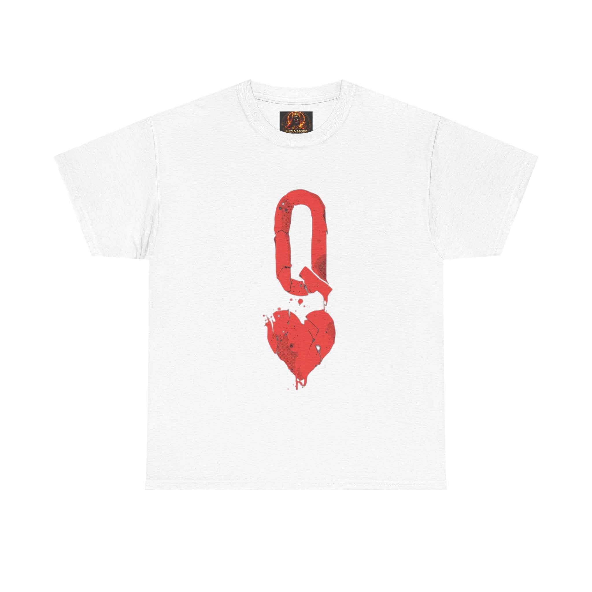 Queen of Hearts Unisex Graphic Tee — Romantic Playing Card Design