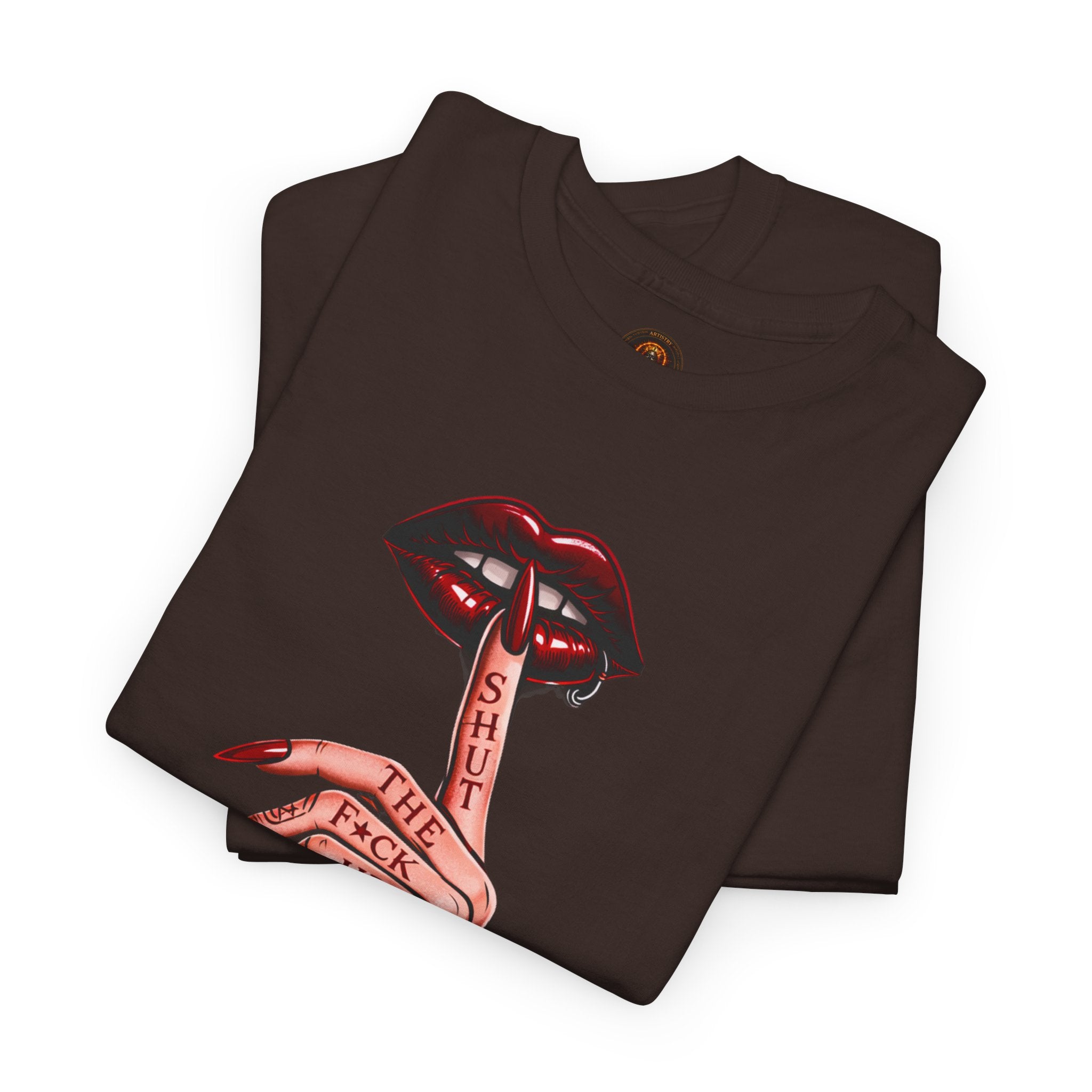 SILENCE. Unisex Statement Graphic Tee — Minimalist Dark Aesthetic