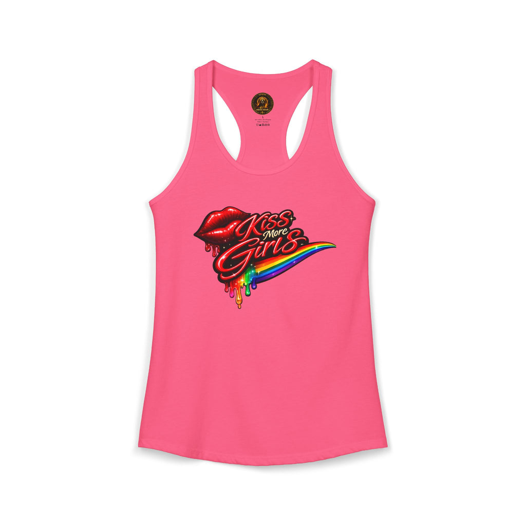 Kiss More Girls Pride Racerback Tank | Hexa Noir Pride '26 Collection