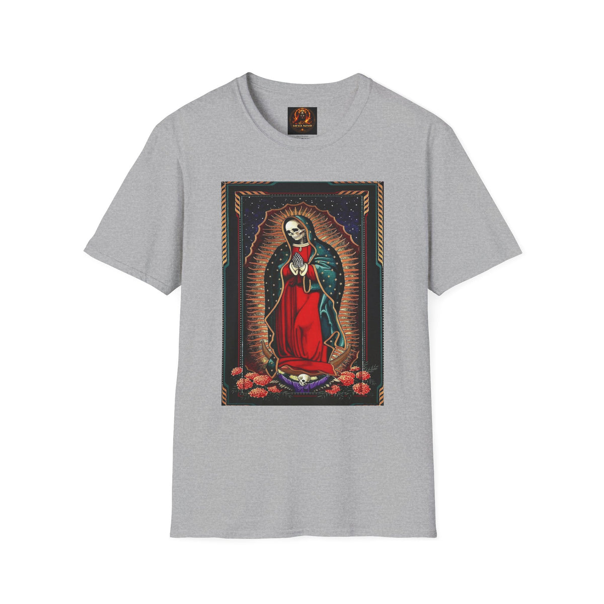 Día de los Muertos Skeleton Virgin T-Shirt, Softstyle Unisex Tee