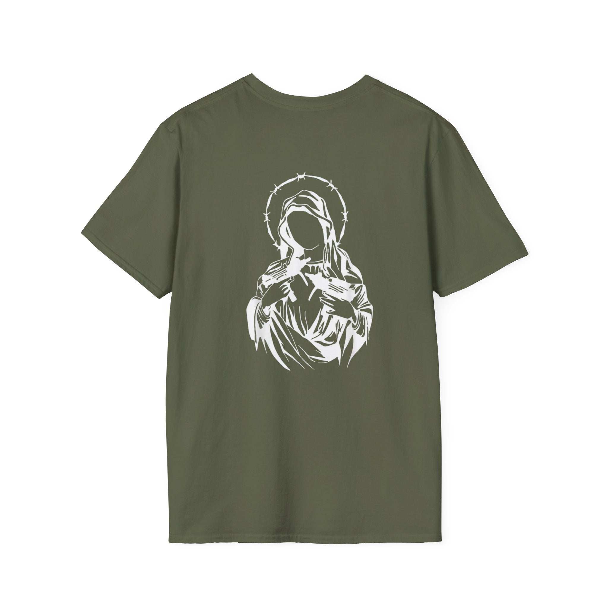 Sacred Mary Outline Minimalist Madonna T-Shirt