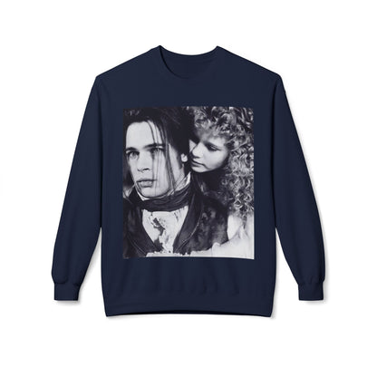 Vampire Romance Fleece Crewneck Sweatshirt, Cozy Sweatshirt, Gothic Fashion