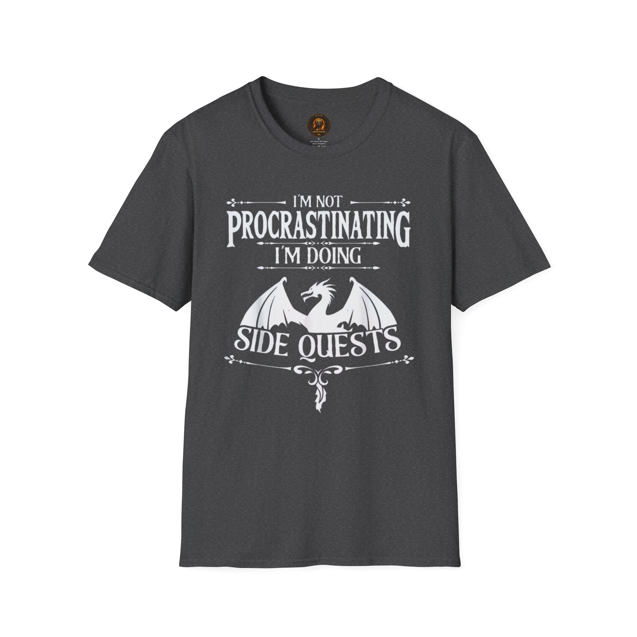 "I'm Not Procrastinating I'm Doing Side Quests" Dragon Gamer Tee