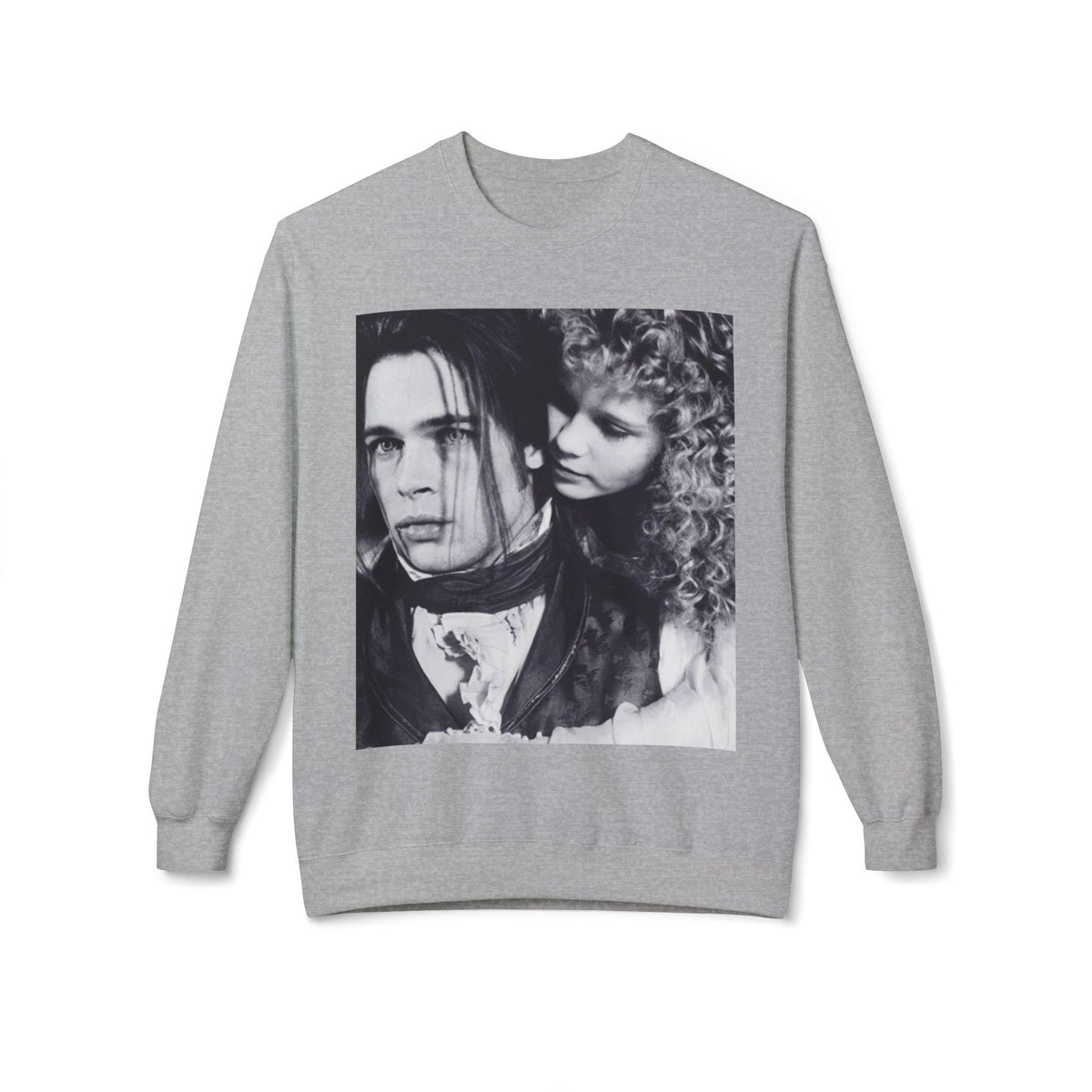 Vampire Romance Fleece Crewneck Sweatshirt, Cozy Sweatshirt, Gothic Fashion