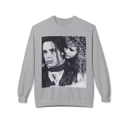 Vampire Romance Fleece Crewneck Sweatshirt, Cozy Sweatshirt, Gothic Fashion