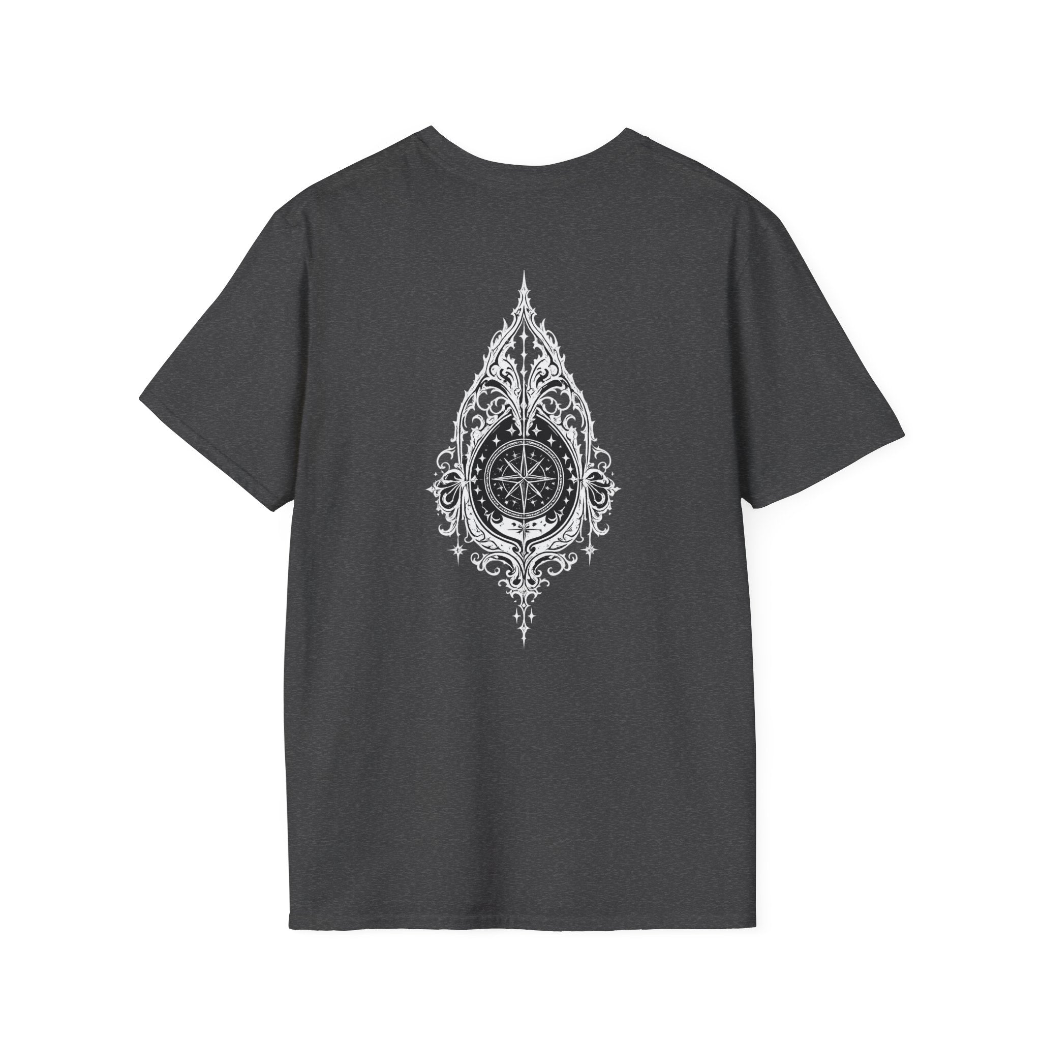 Compass Rose Vintage Nautical Back Print Unisex Graphic Tee