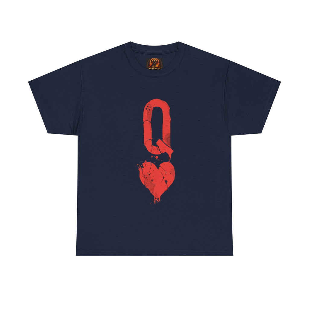 Queen of Hearts Unisex Graphic Tee — Romantic Playing Card Design
