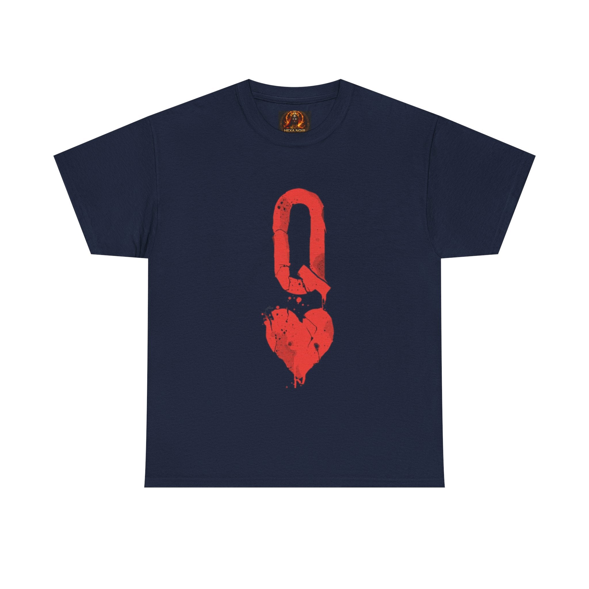 Queen of Hearts Unisex Graphic Tee — Romantic Playing Card Design