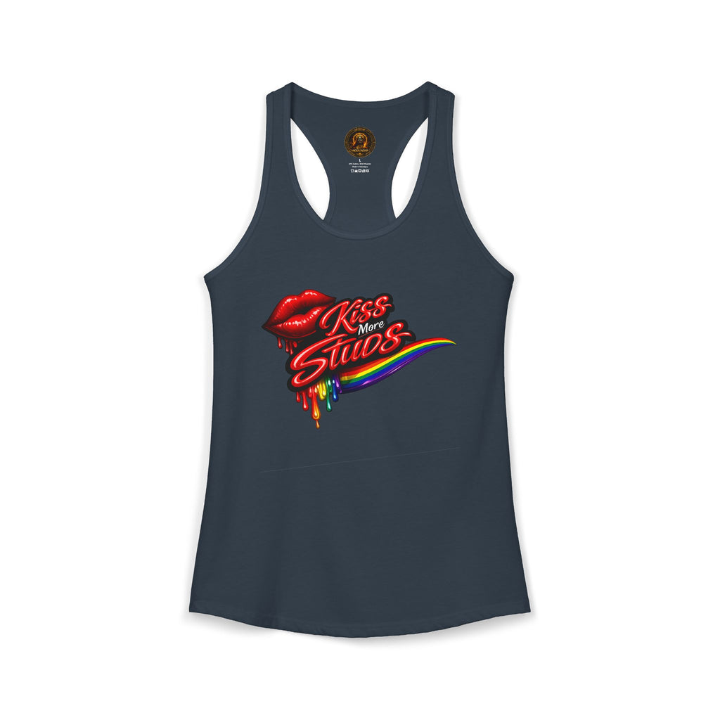Kiss More Studs Racerback Tank  | Hexa Noir Pride '26