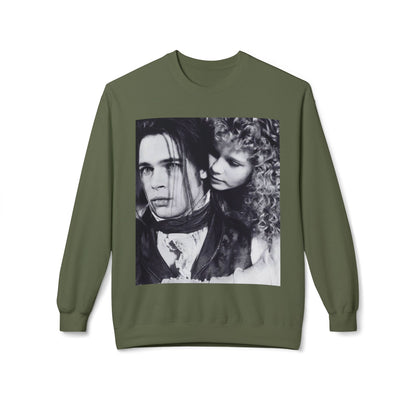 Vampire Romance Fleece Crewneck Sweatshirt, Cozy Sweatshirt, Gothic Fashion