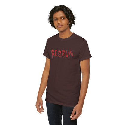 REDRUM' Design, Spooky T-Shirt, Halloween Apparel, Horror Movie Fan Gift, Unique Graphic Tee