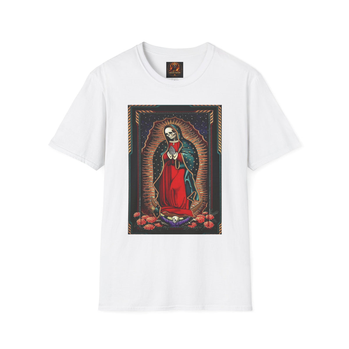 Día de los Muertos Skeleton Virgin T-Shirt, Softstyle Unisex Tee