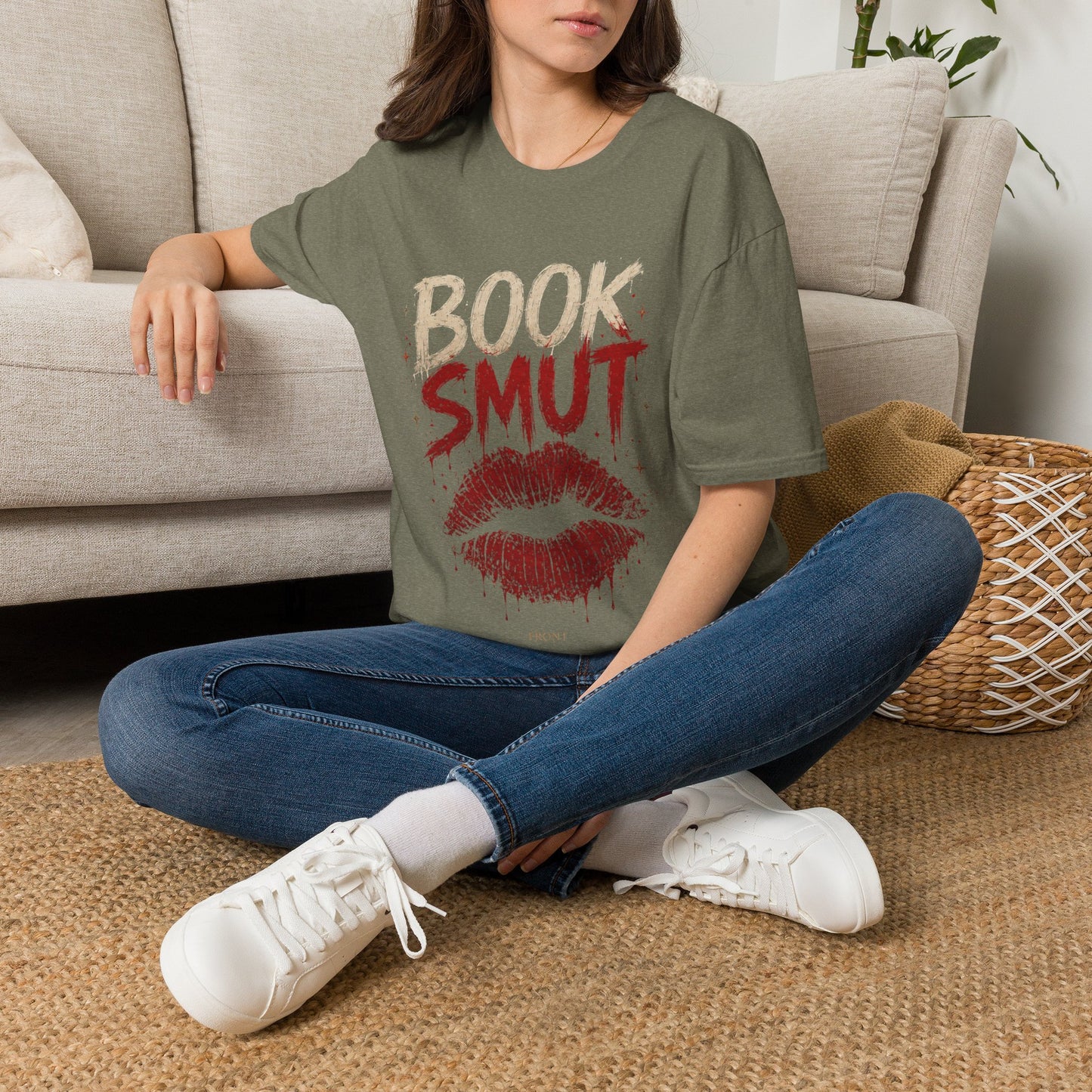 Book Smug  Lettering Tee  – Dark Romance Reader Aesthetic