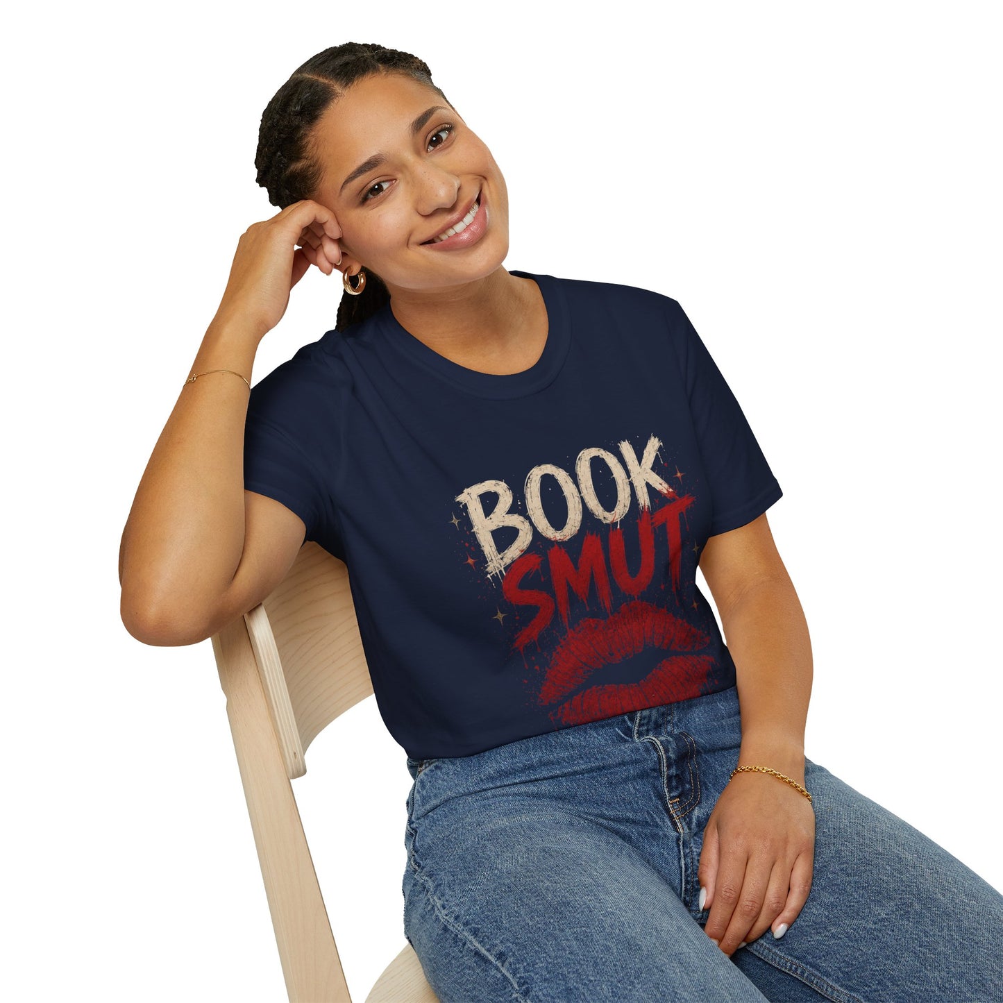 Book Smug  Lettering Tee  – Dark Romance Reader Aesthetic