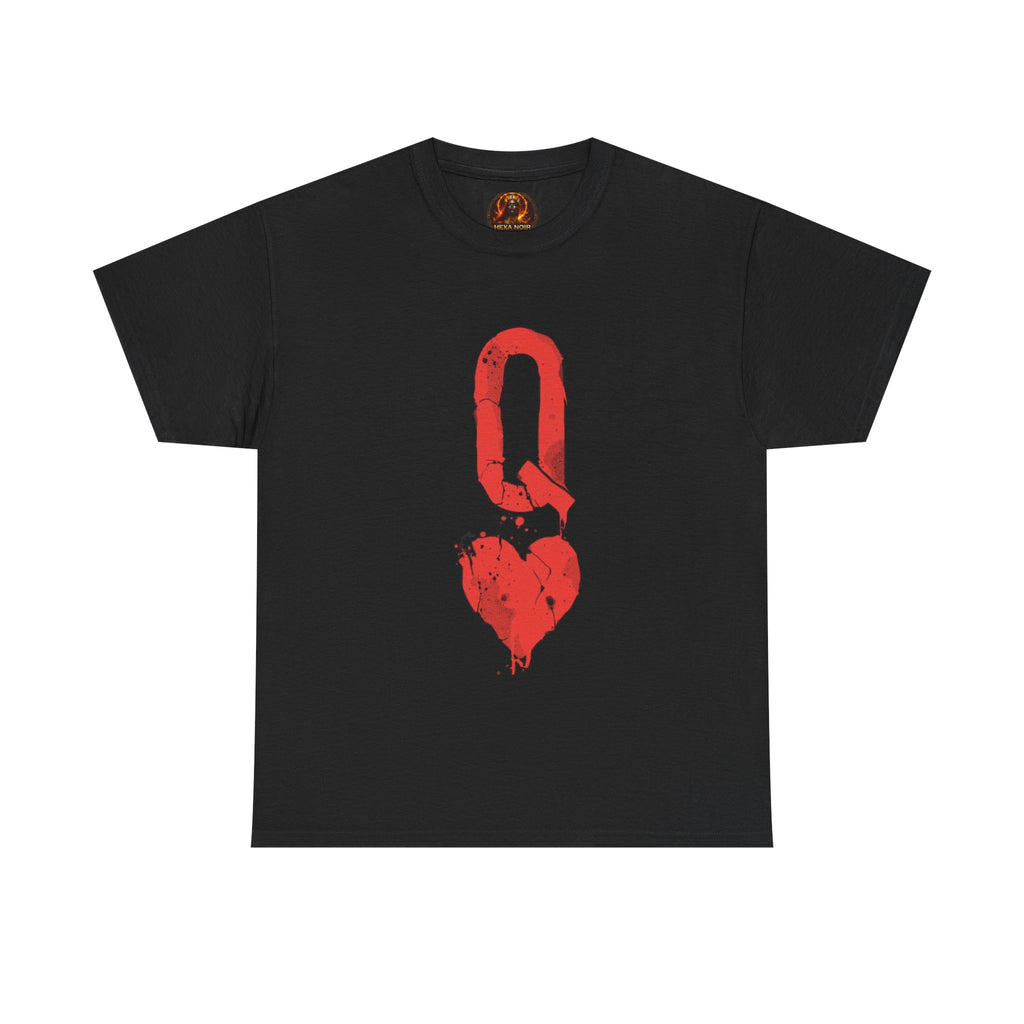 Queen of Hearts Unisex Graphic Tee — Romantic Playing Card Design