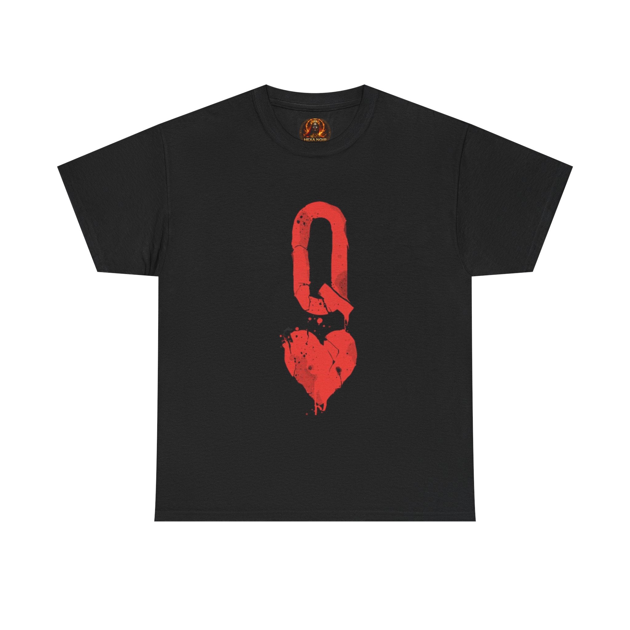 Queen of Hearts Unisex Graphic Tee — Romantic Playing Card Design