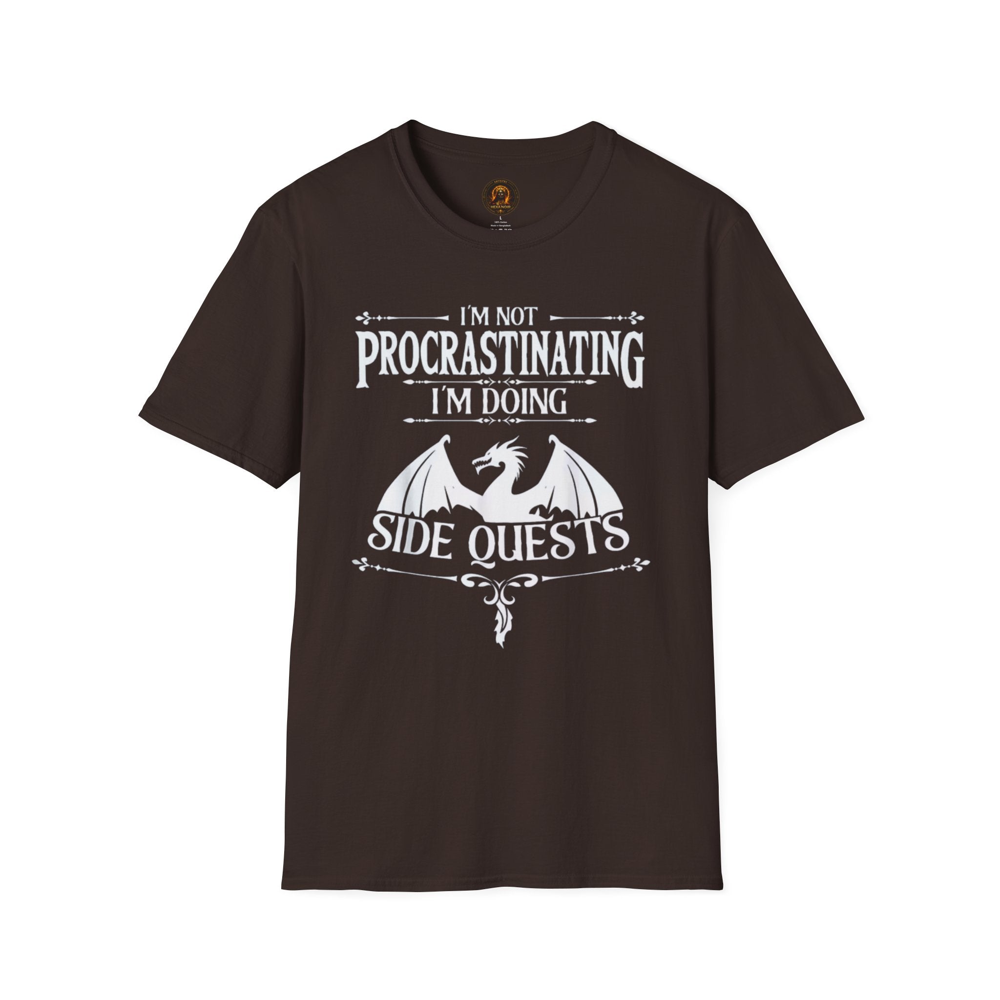 "I'm Not Procrastinating I'm Doing Side Quests" Dragon Gamer Tee