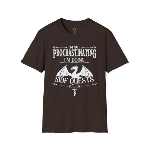 "I'm Not Procrastinating I'm Doing Side Quests" Dragon Gamer Tee