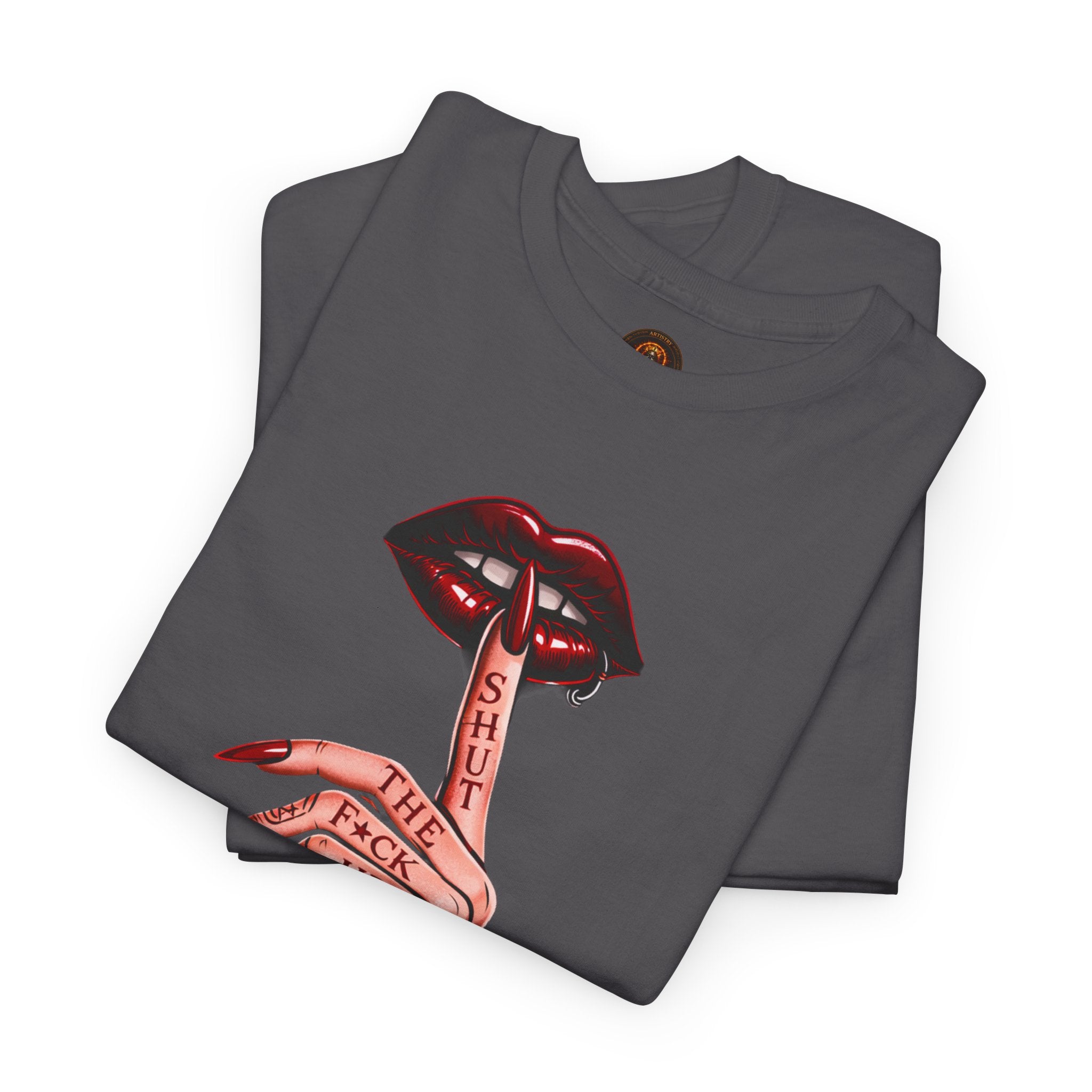 SILENCE. Unisex Statement Graphic Tee — Minimalist Dark Aesthetic