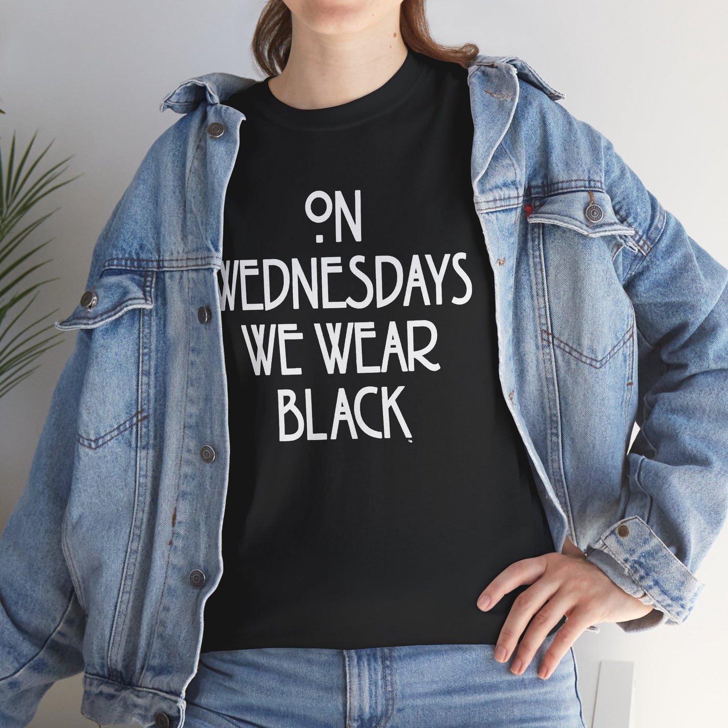 On Wednesdays We Wear Black T‑Shirt